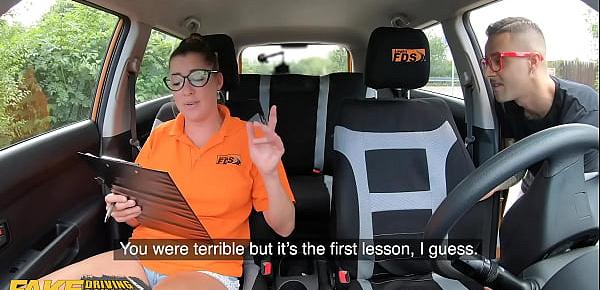  Fake Driving School Hard Rough Sex for Sexy New Instructor Elisa Tiger
